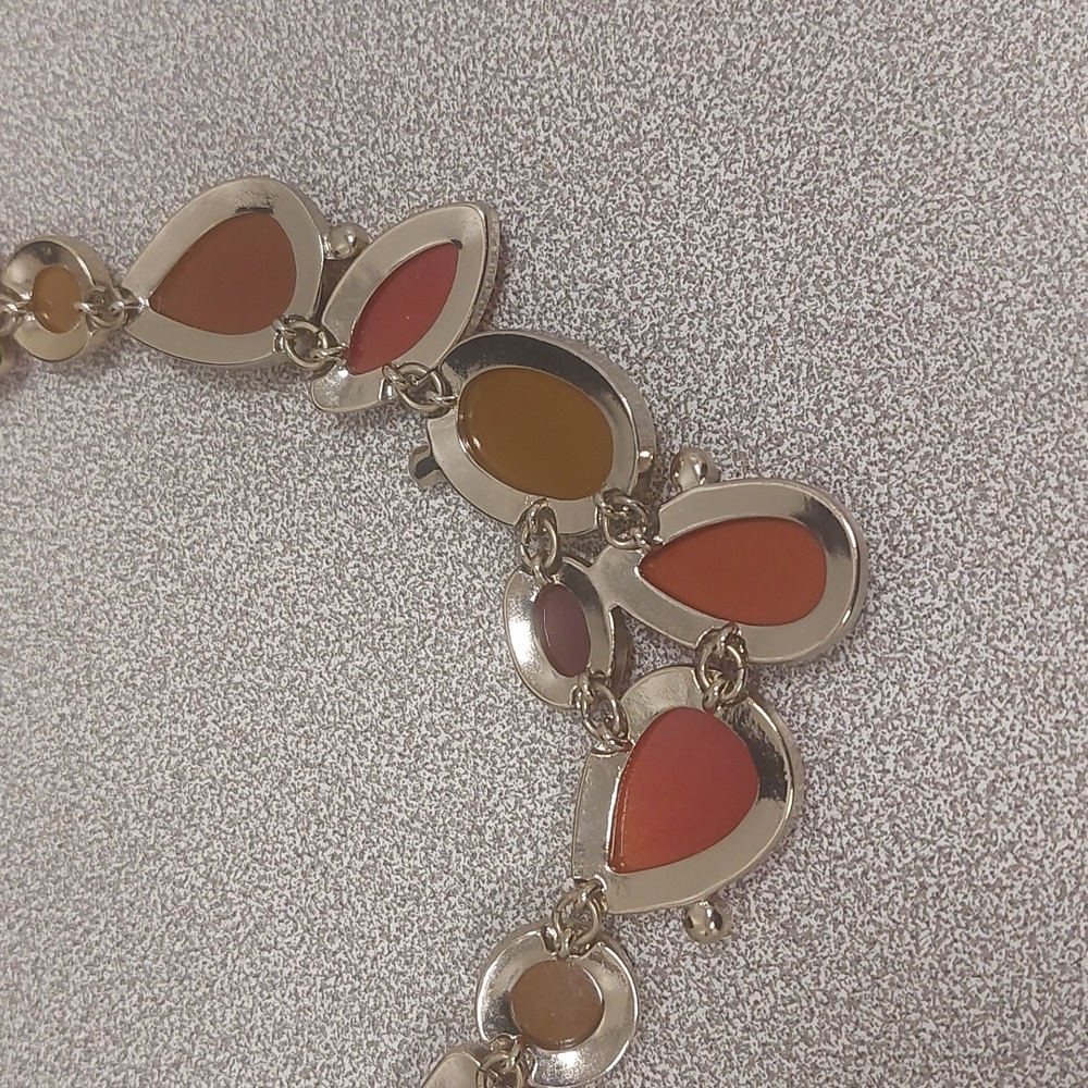 Premier Designs Poppy Multi Color Silvertone Statement Necklace - Picture 13 of 16
